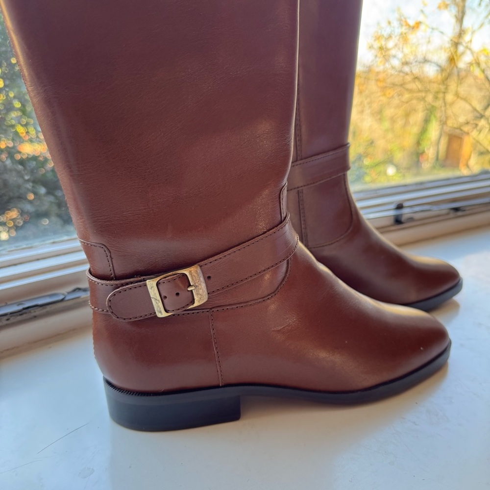 Etienne Aigner Elegant Brown Leather Women's Boots